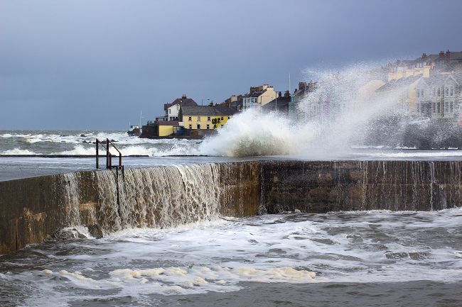 A stormy sea