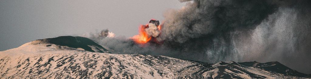 A volcanic eruption A volcanic eruption