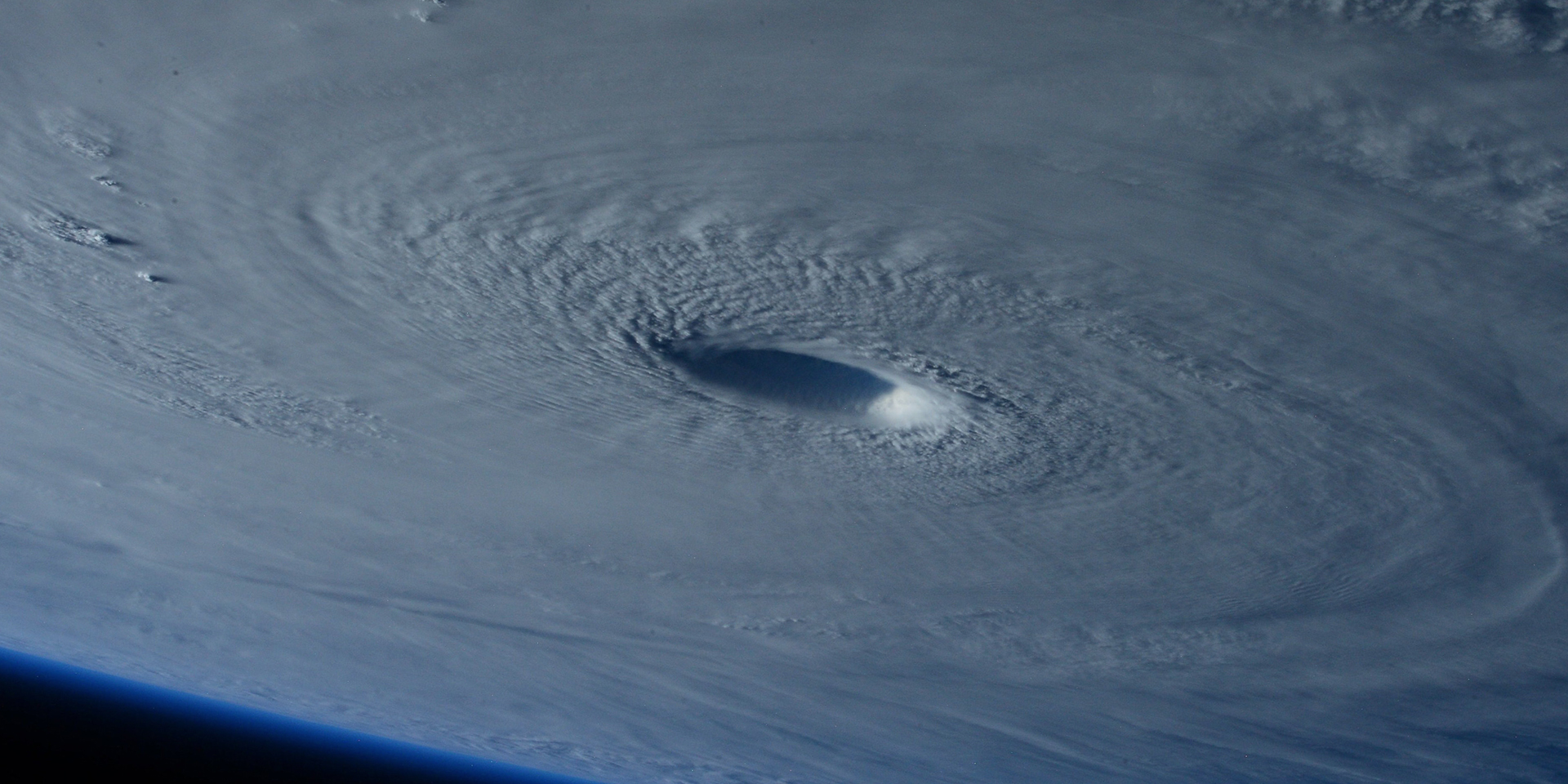 True or false: The farther winds are from a hurricane's eye, the weaker  they get