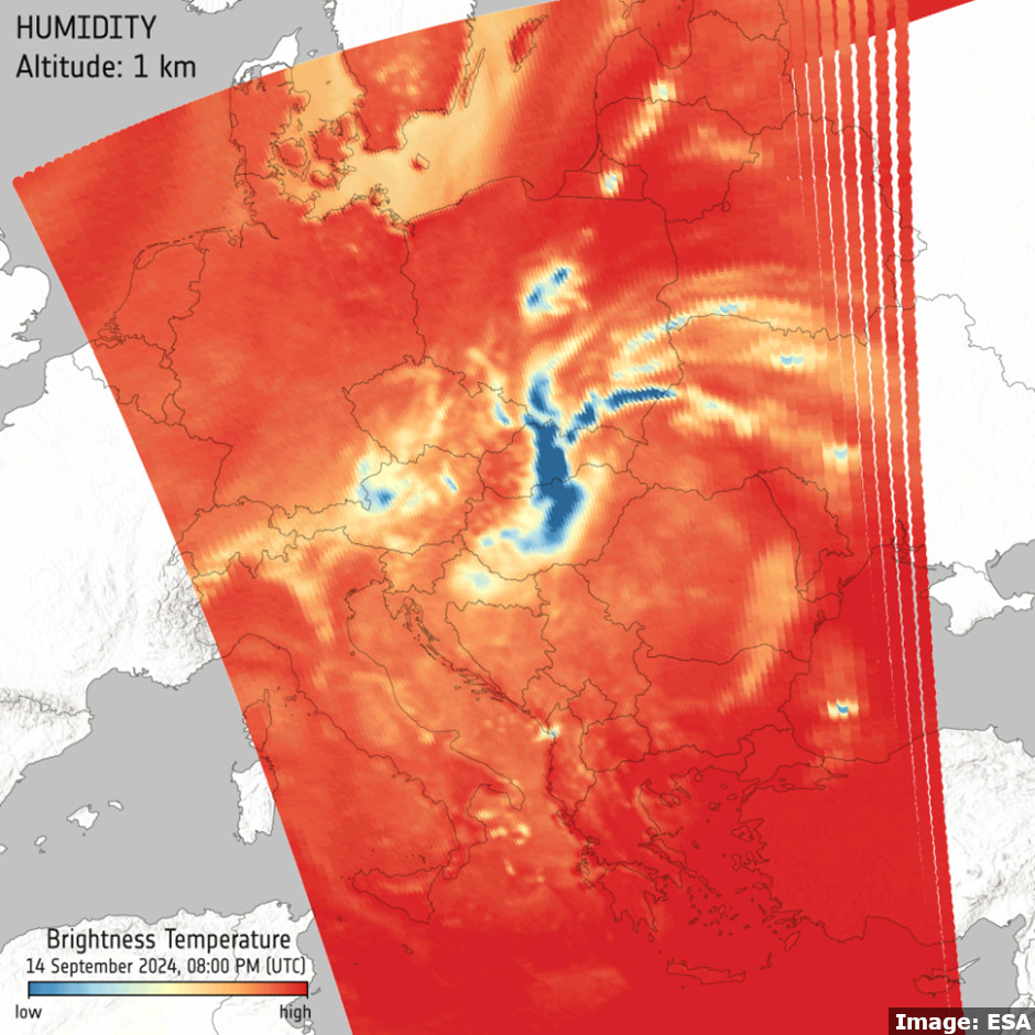 ESA image from Arctic Weather Satellite during Storm